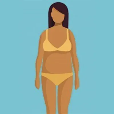 Curvy body type icon
